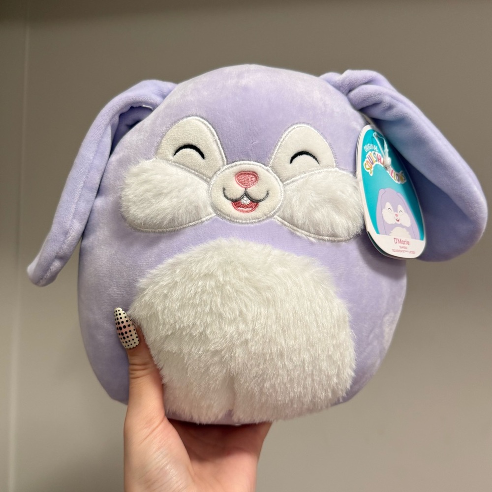 Squishmallows D'Marie the Purple Bunny plush 8”